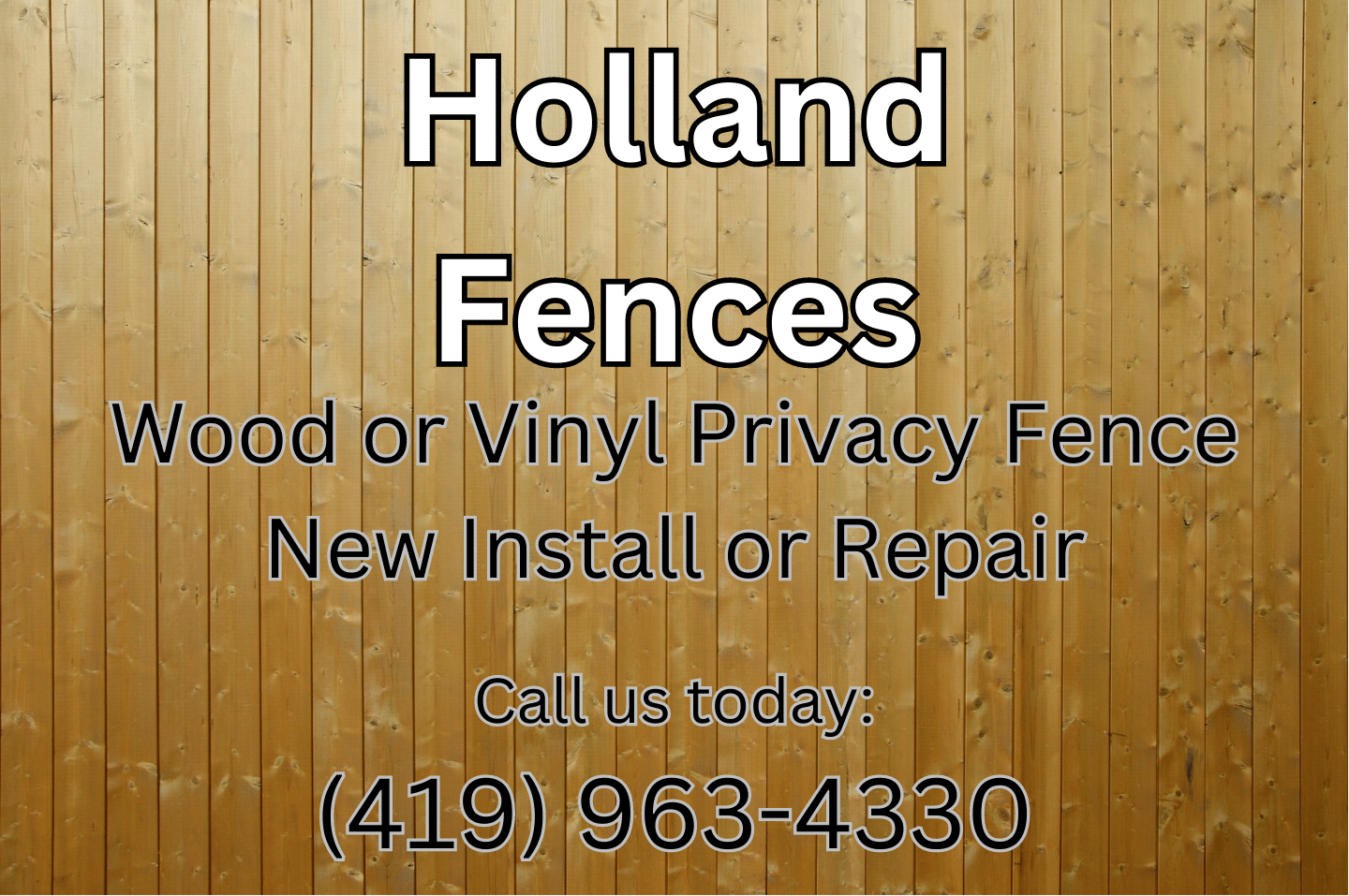 Fence Company in Holland 